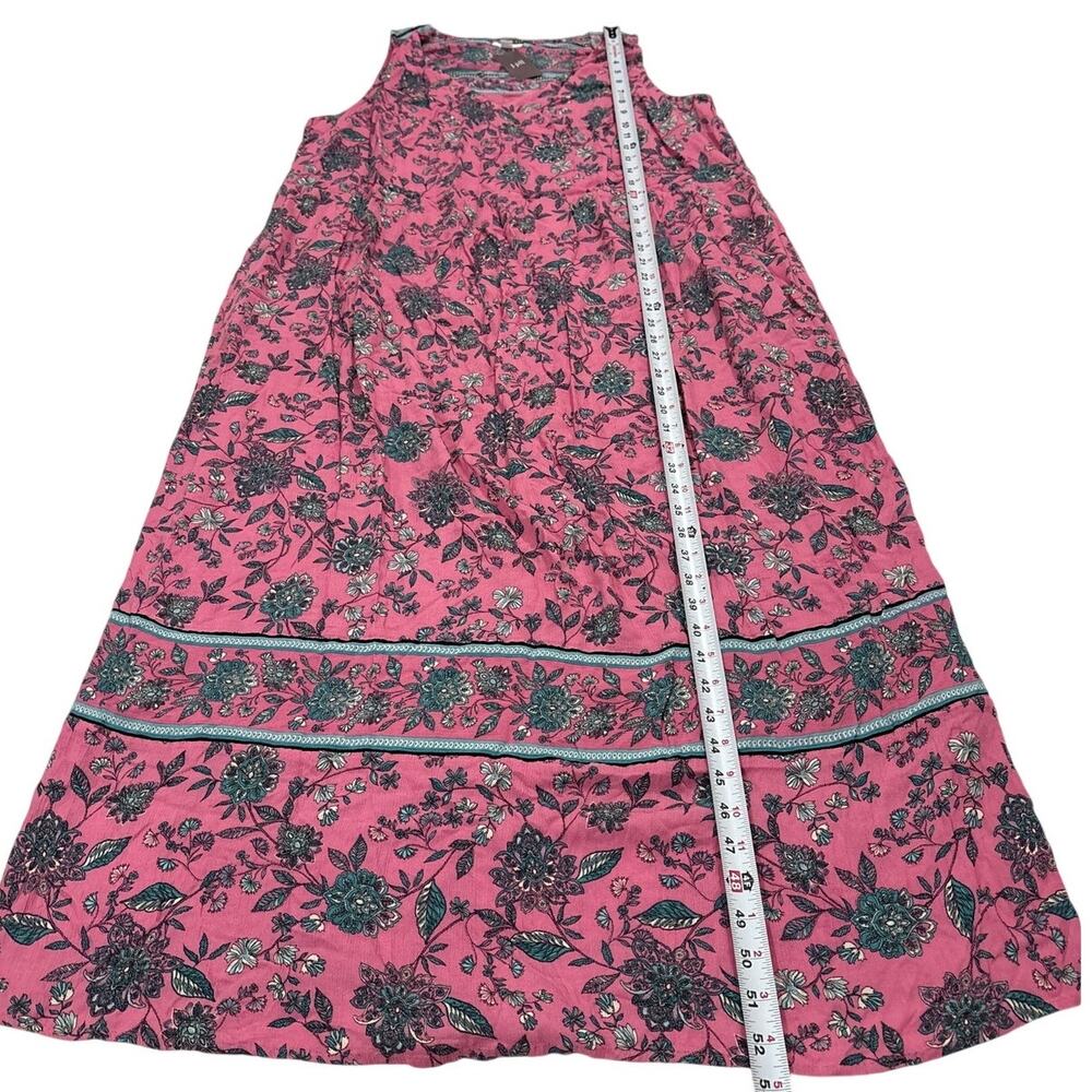 NWT J.Jill Womens XL Tall Dreamscape Border-Print Maxi Dress Floral Girly Resort - Picture 9 of 10